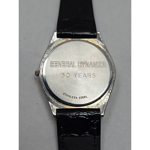 Wittnauer QWR Day Date Mens Vintage Gold Dial General Dynamics Watch New Battery - Picture 12 of 12